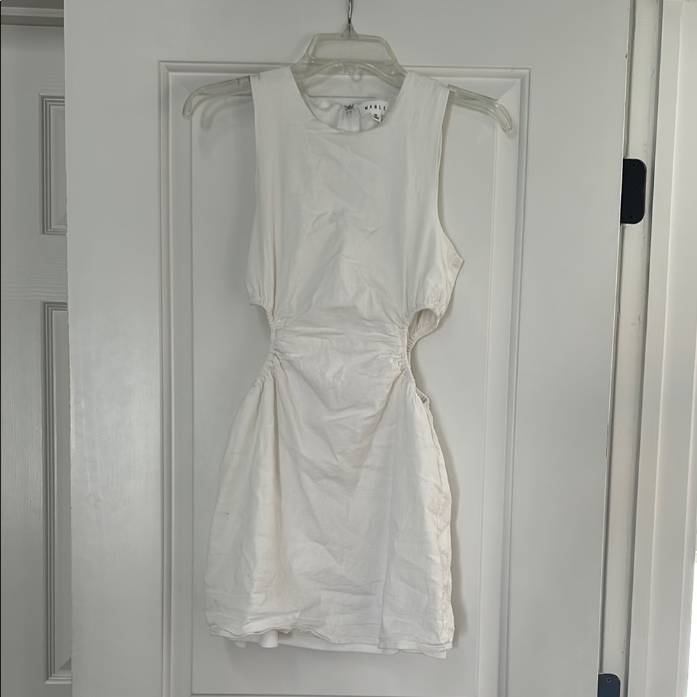 Mable White Sleeveless Dress